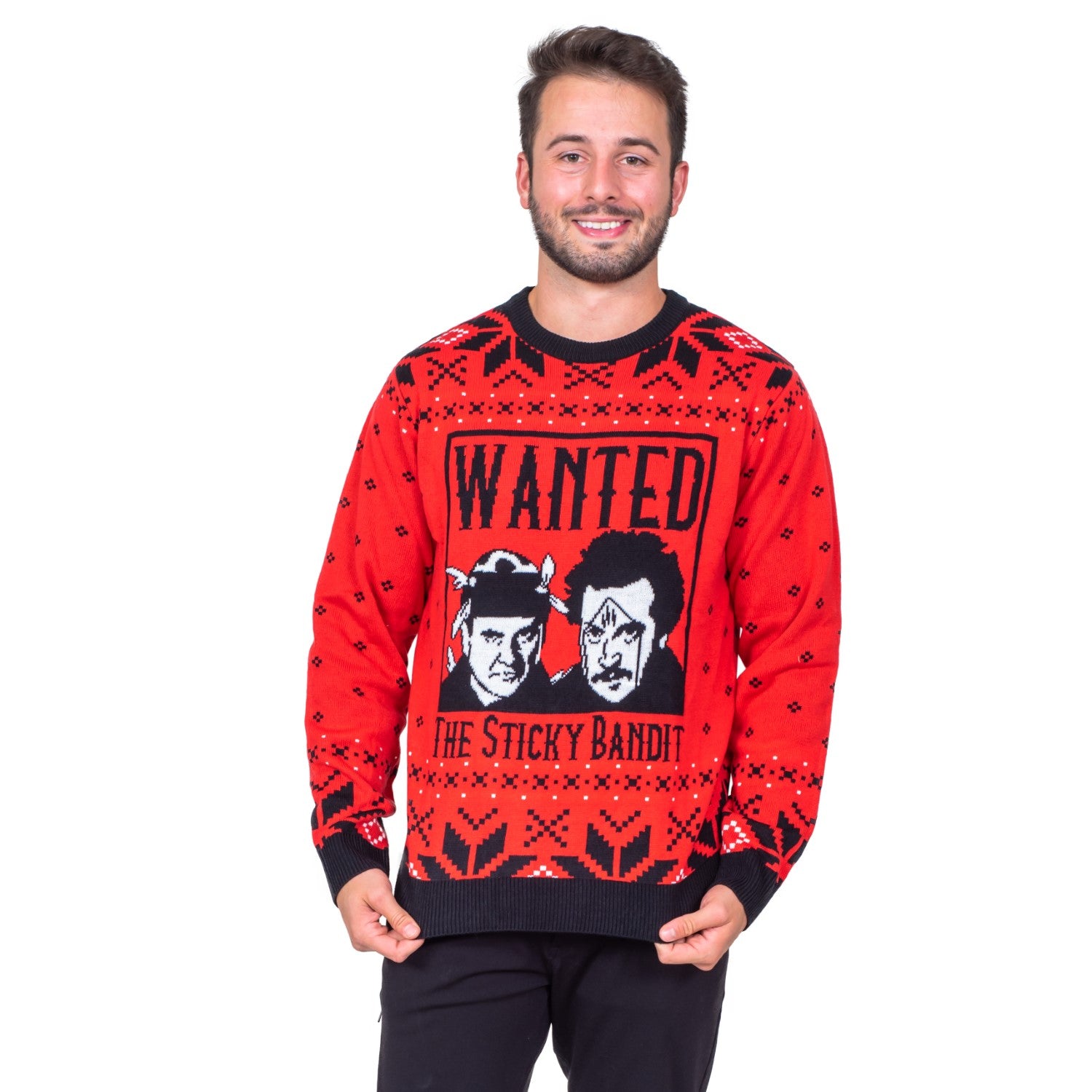 Funniest Xmas Movie Ever Wanted Bad Guys Unisex Ugly Christmas Sweater