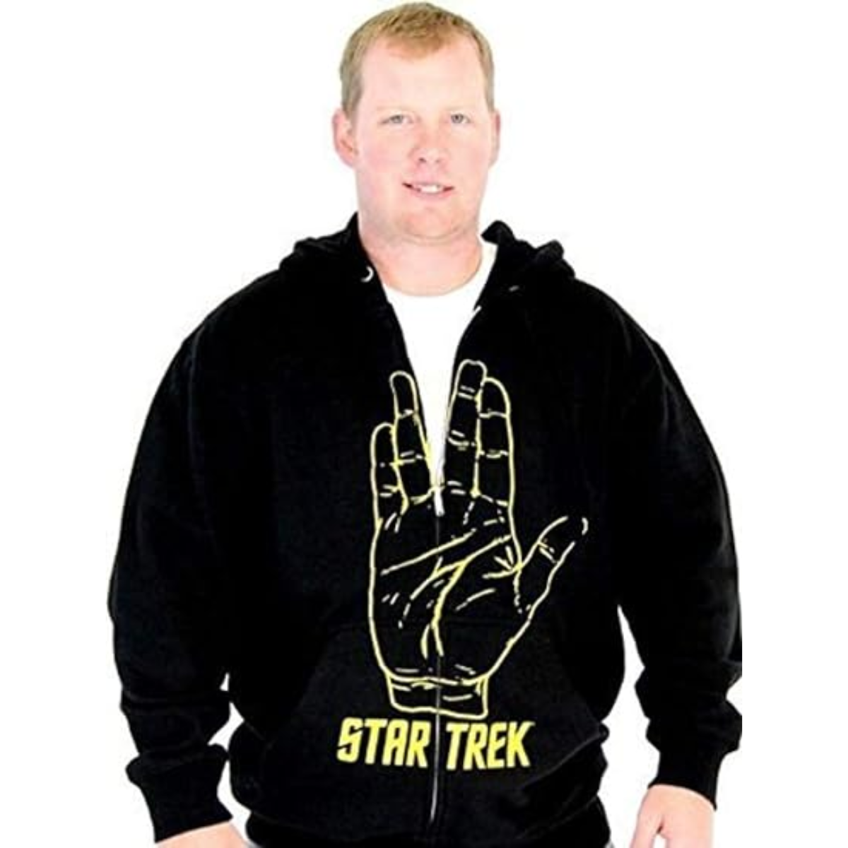 Spock Hand Live Long and Prosper Hooded Zip Up Sweatshirt