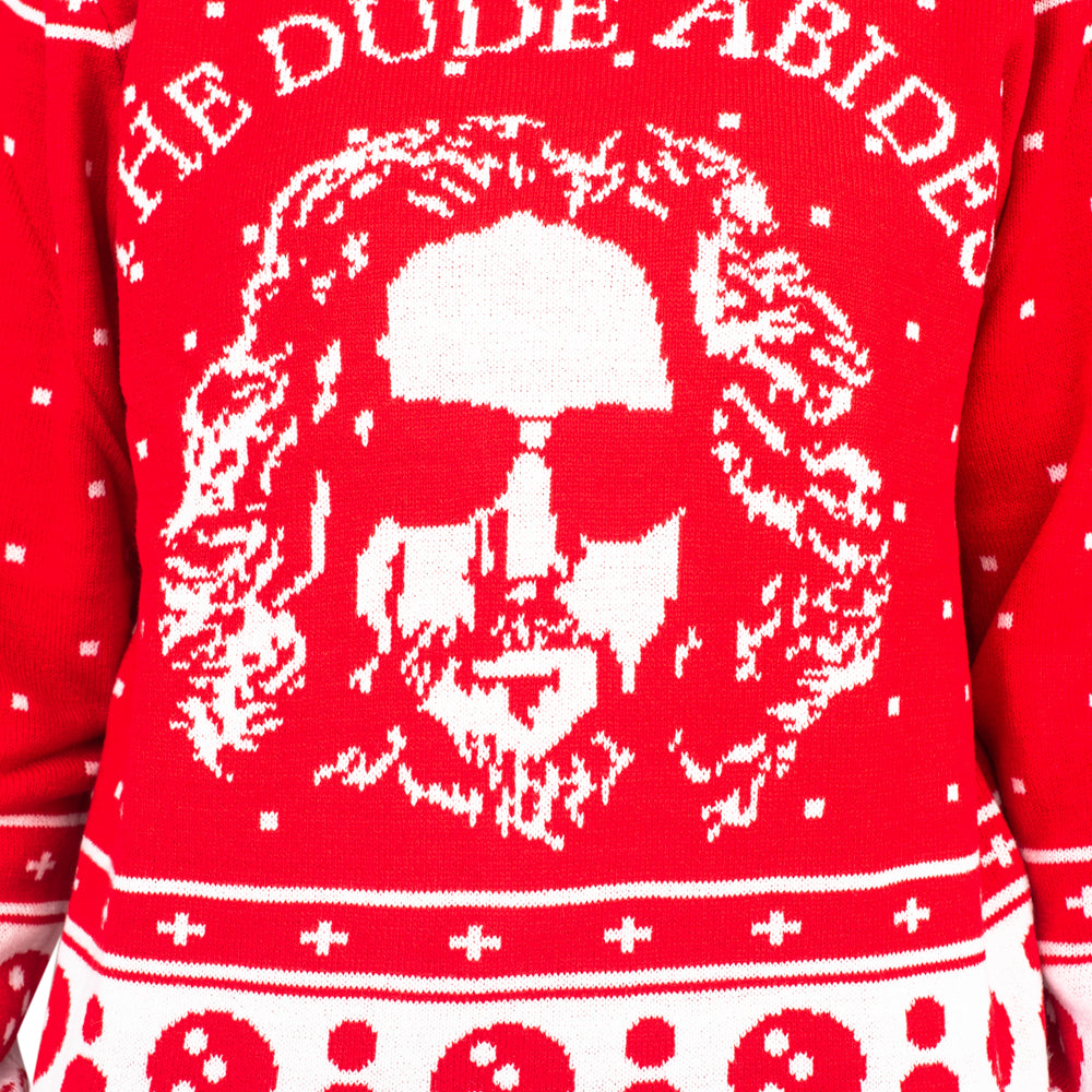 The Dude Abides Ugly Christmas Xmas Sweater