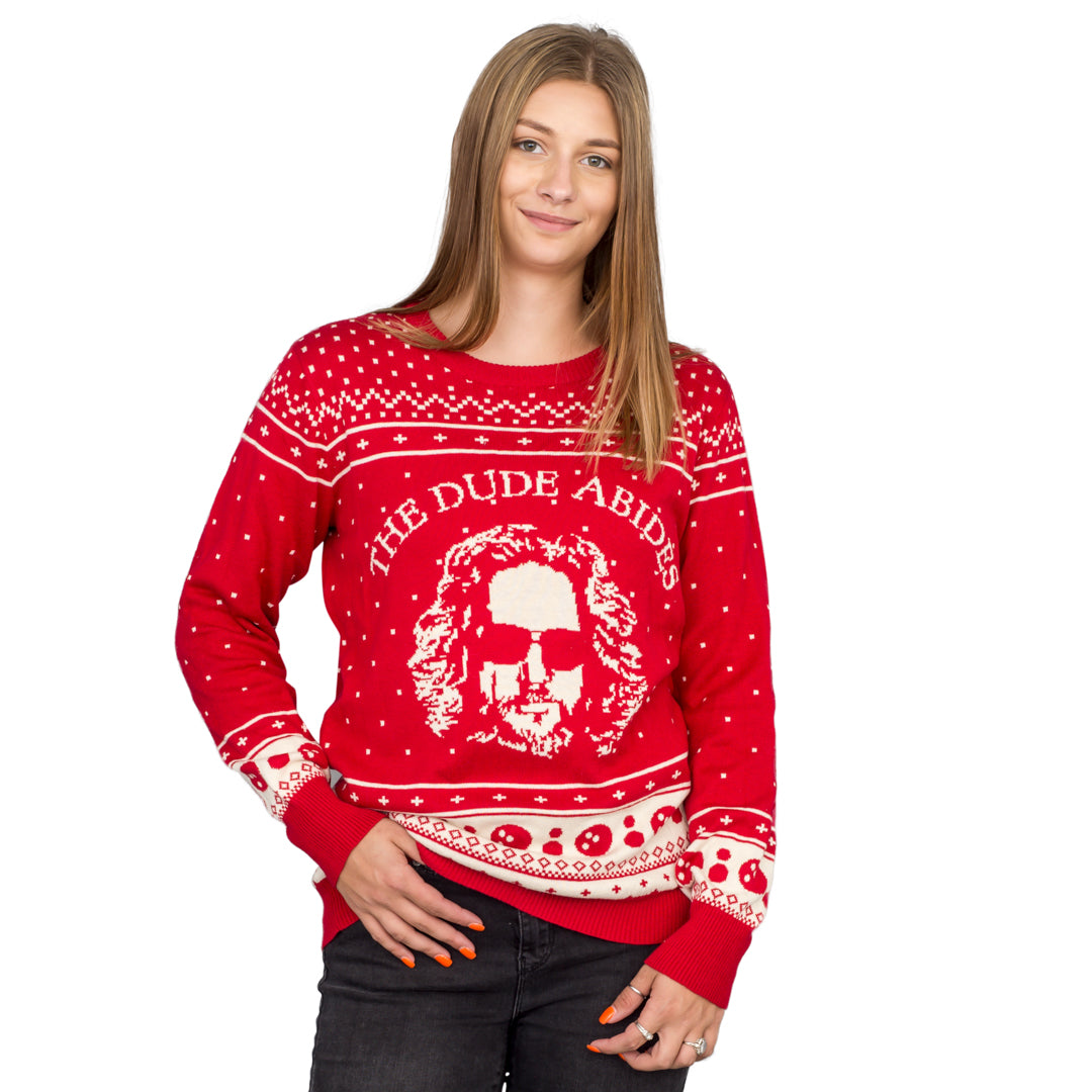 The Dude Abides Ugly Christmas Xmas Sweater