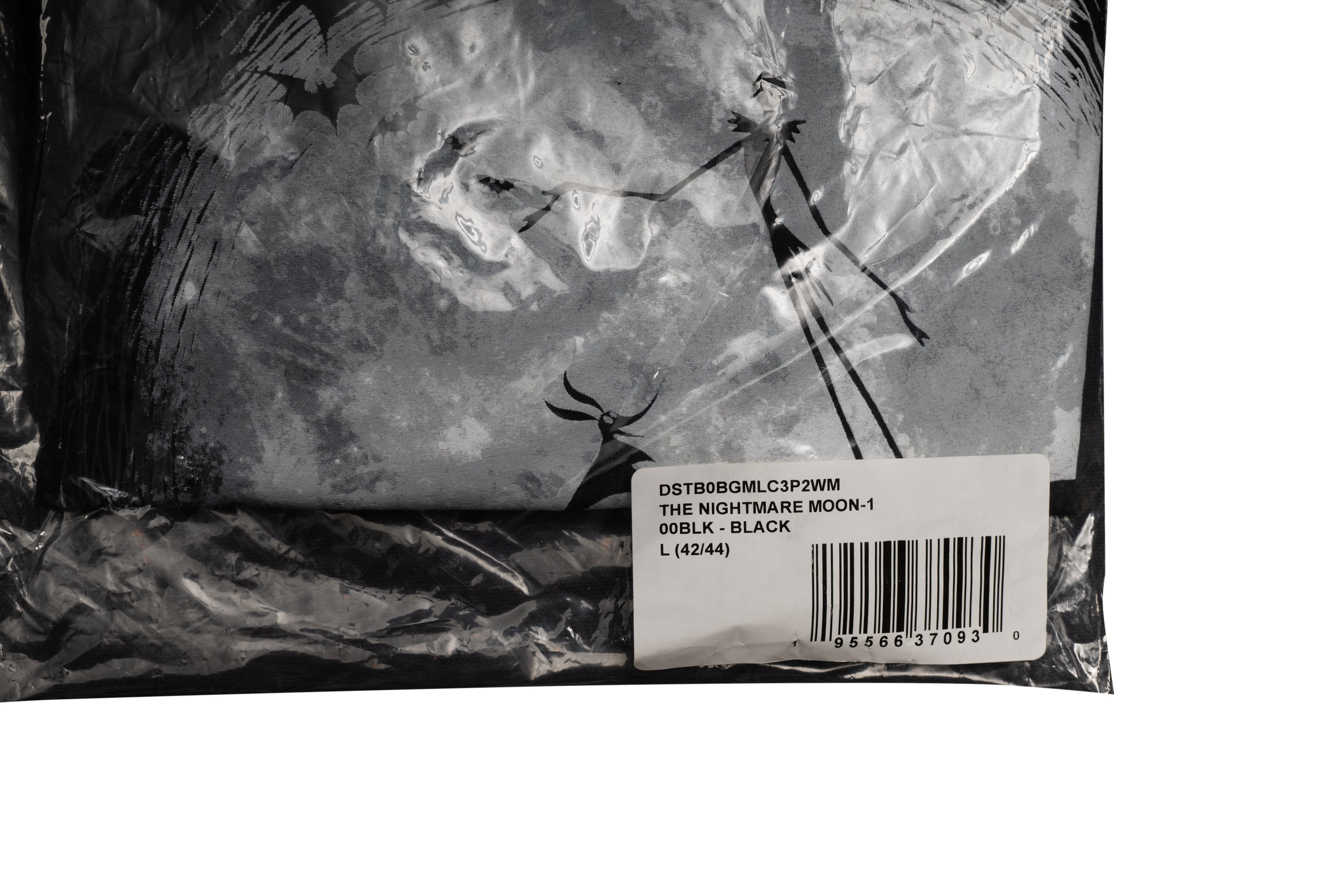 The Nightmare Before Christmas Moon Long Sleeve Adult Unisex Shirt Black