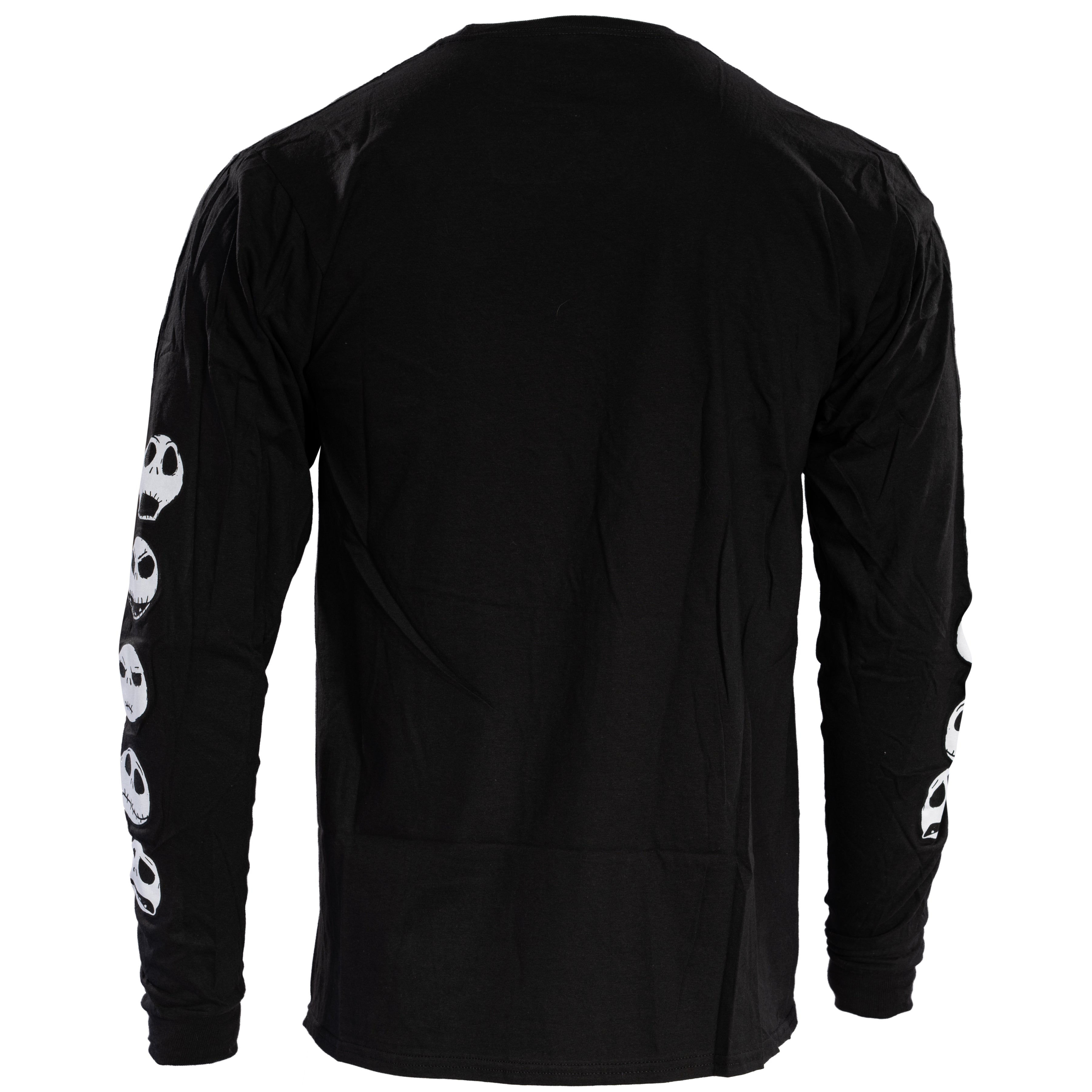 The Nightmare Before Christmas Moon Long Sleeve Adult Unisex Shirt Black