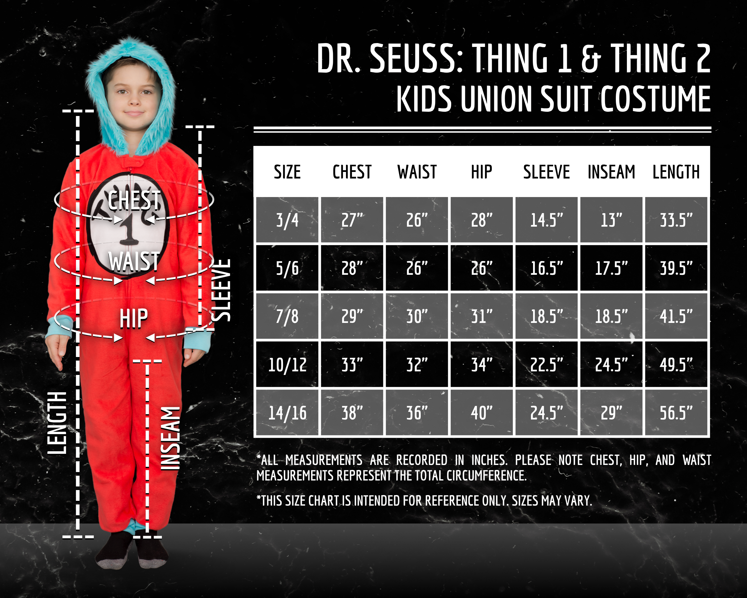 Thing 1 to 6 Interchangeable Patches Kids Union Suit
