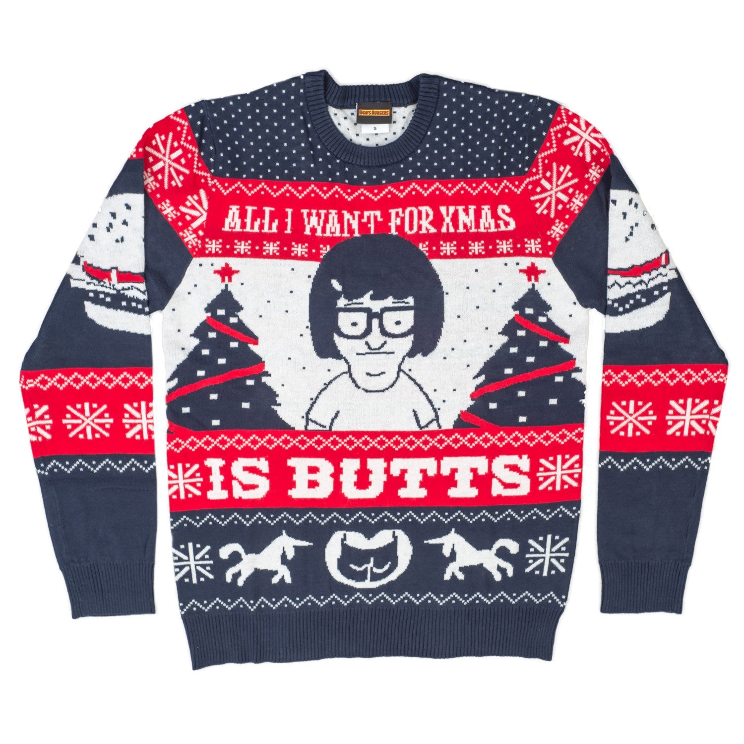 Tina All I Want for Xmas...Bob's Burgers Funny Christmas Sweater