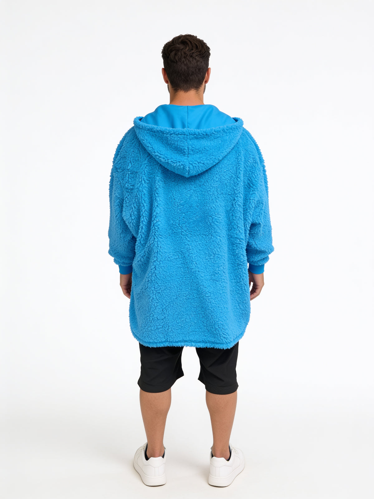 Cookie Monster Adult Unisex One Size Fits All Fleece Hooded Poncho