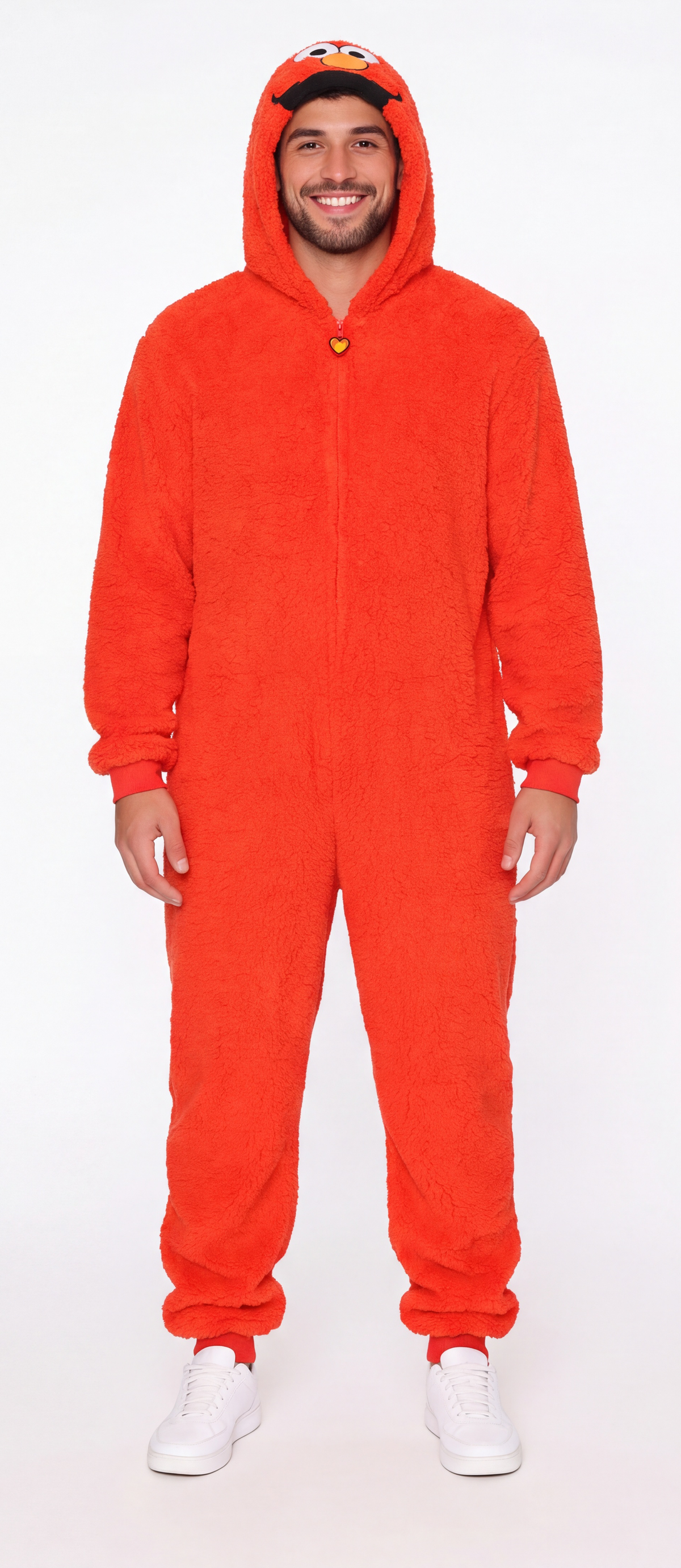Elmo Adult Unisex Halloween Cosplay Costume Pajamas Jumpsuit