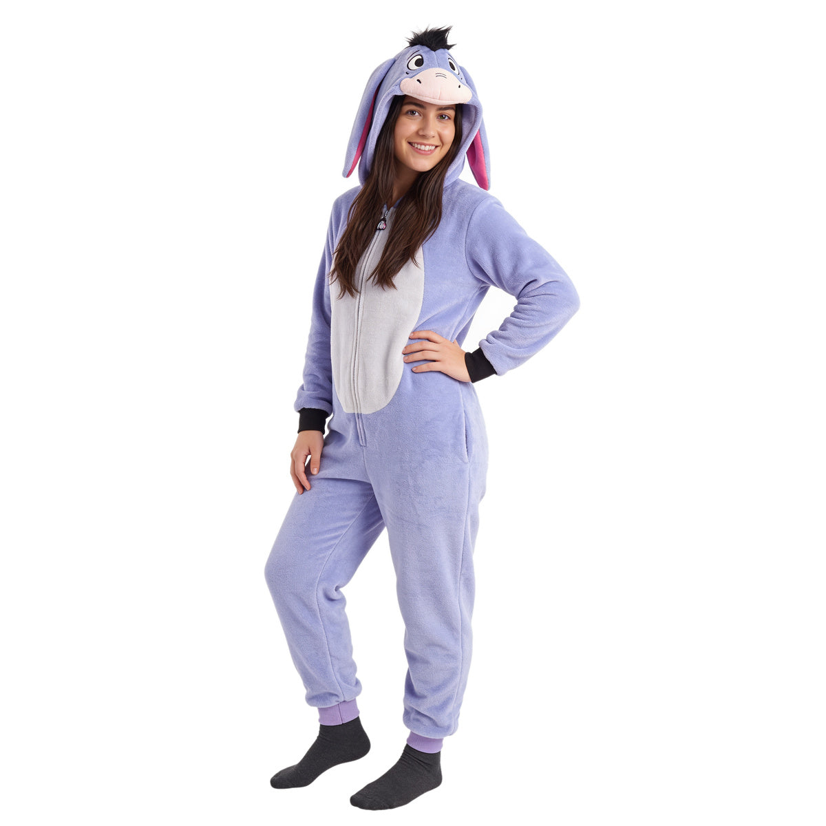 Eeyore Adult Unisex Unionsuit W/ Pockets Halloween Cosplay Costume Pajamas