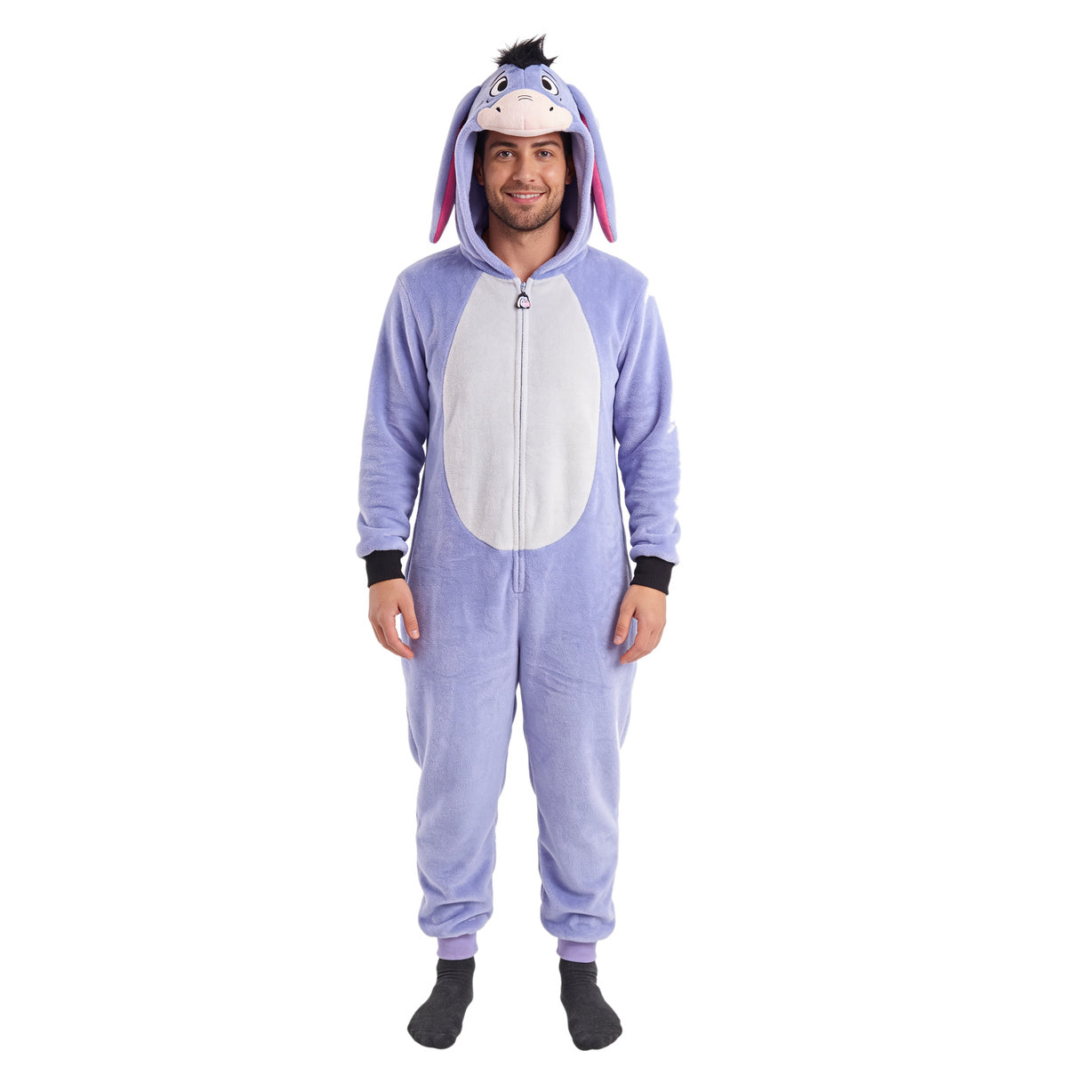 Eeyore Adult Unisex Unionsuit W/ Pockets Halloween Cosplay Costume Pajamas