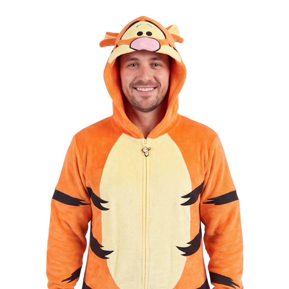 Tigger Pooh Adult Unisex Halloween Cosplay Costume Unionsuit W/ Pockets