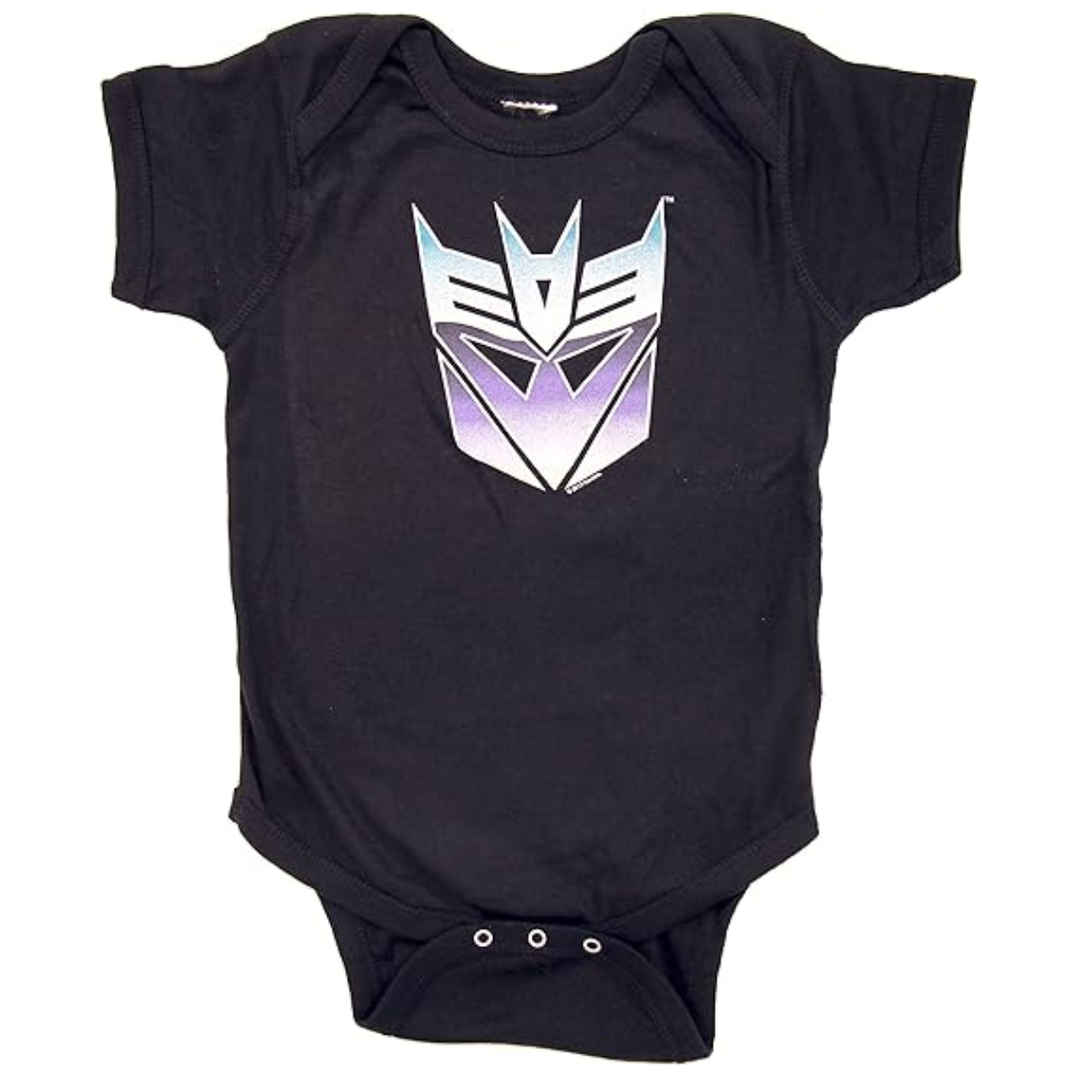 Transformers Decepticon Color Shield Black Onesie Baby Romper