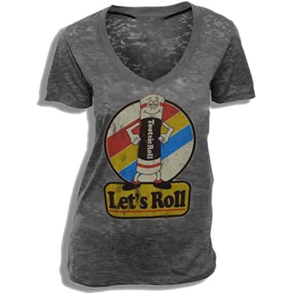 Tootsie Roll Let's Roll Black Adult t-shirt tee