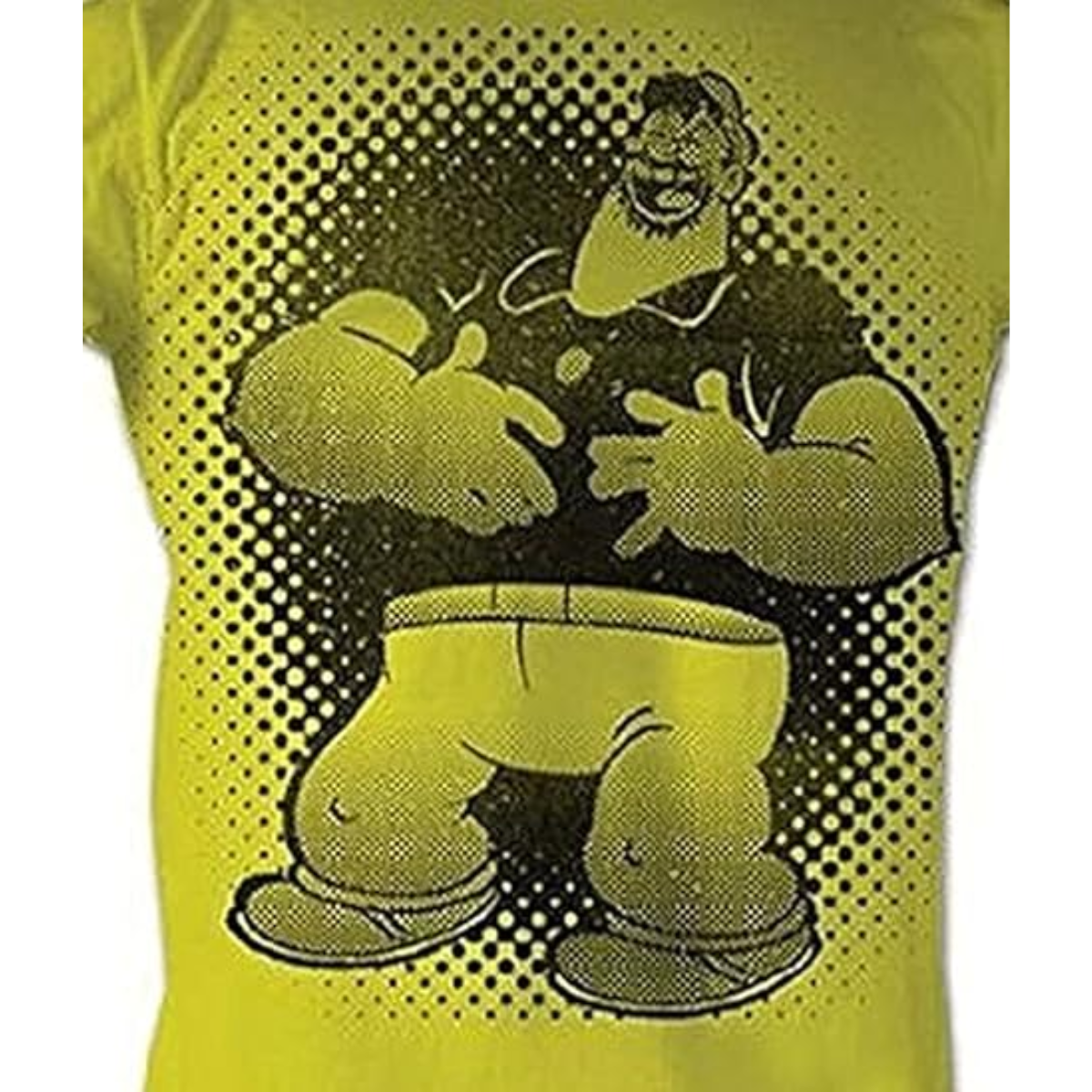 The Sailor Man Brutus Bluto Laughing Adult Yellow T-Shirt