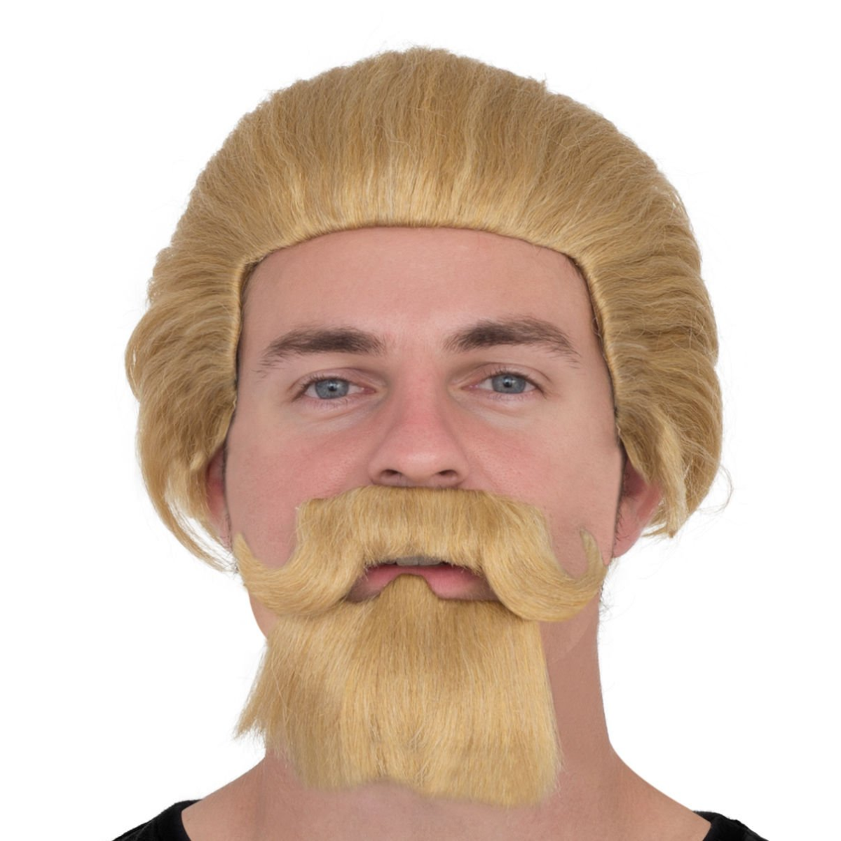 Blonde Wig and Goatee Set Premium Deluxe Accessory for Injustice Cosplay