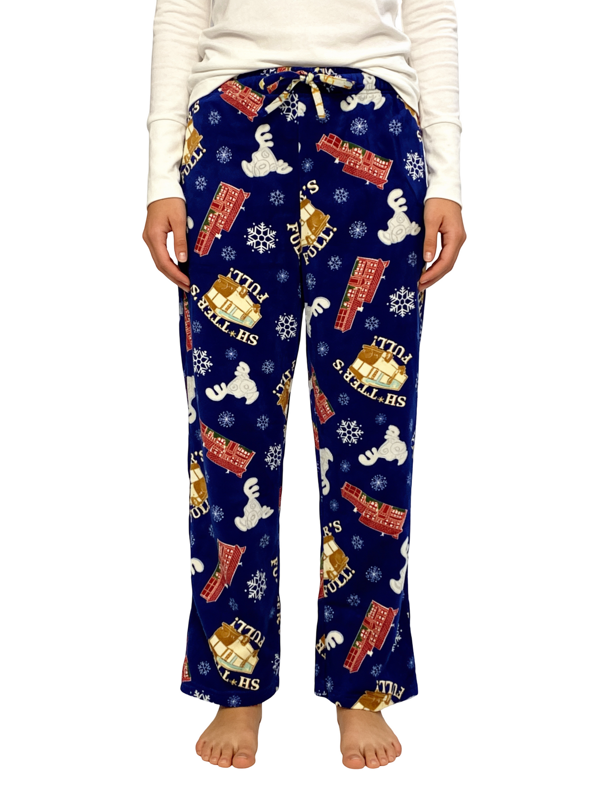 Christmas Vacation Icons Plush Sleep Pants Blue