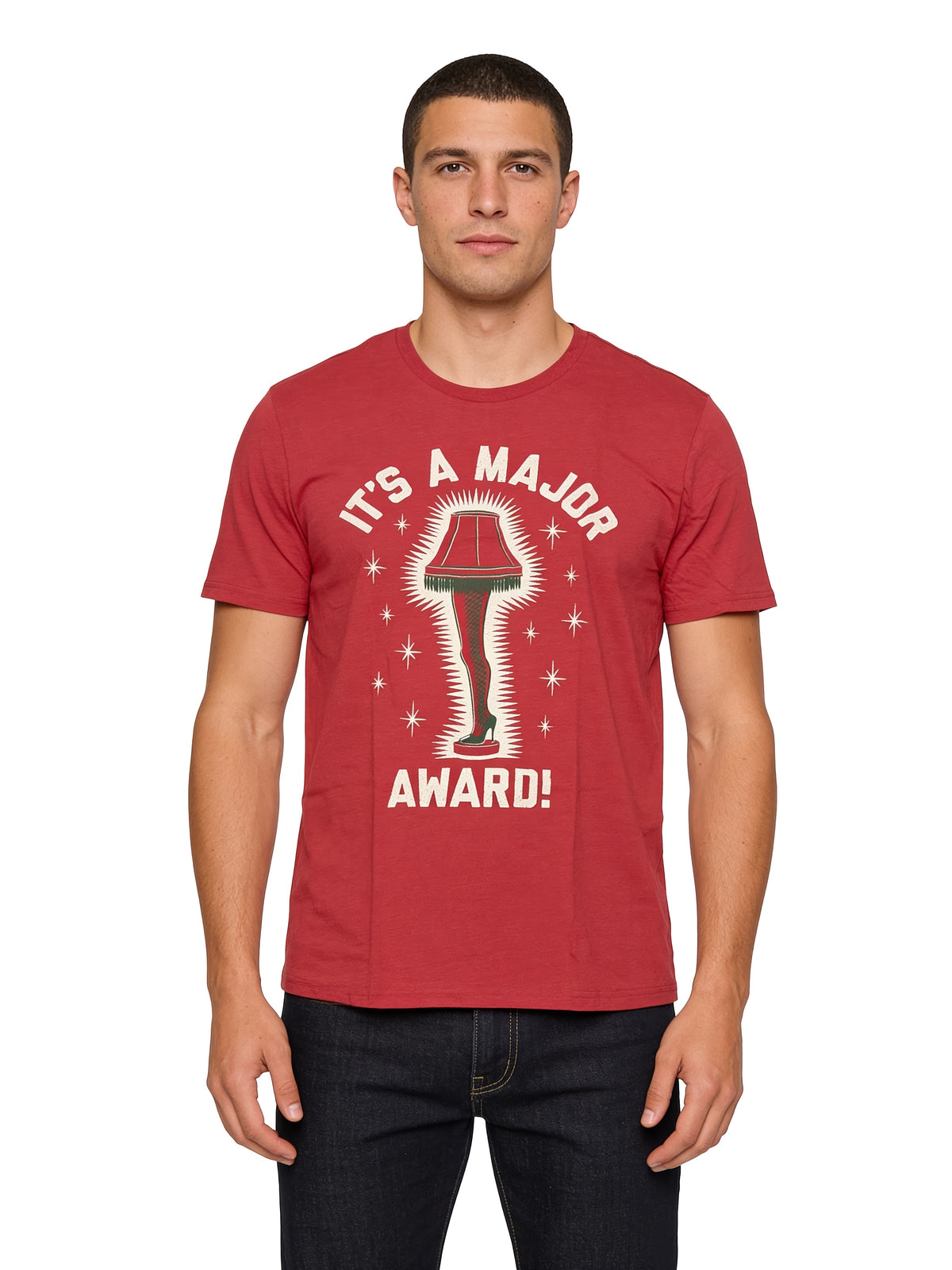 A Christmas Story It's a Major Award Leg Lamp Adult Unisex Red T-Shirt