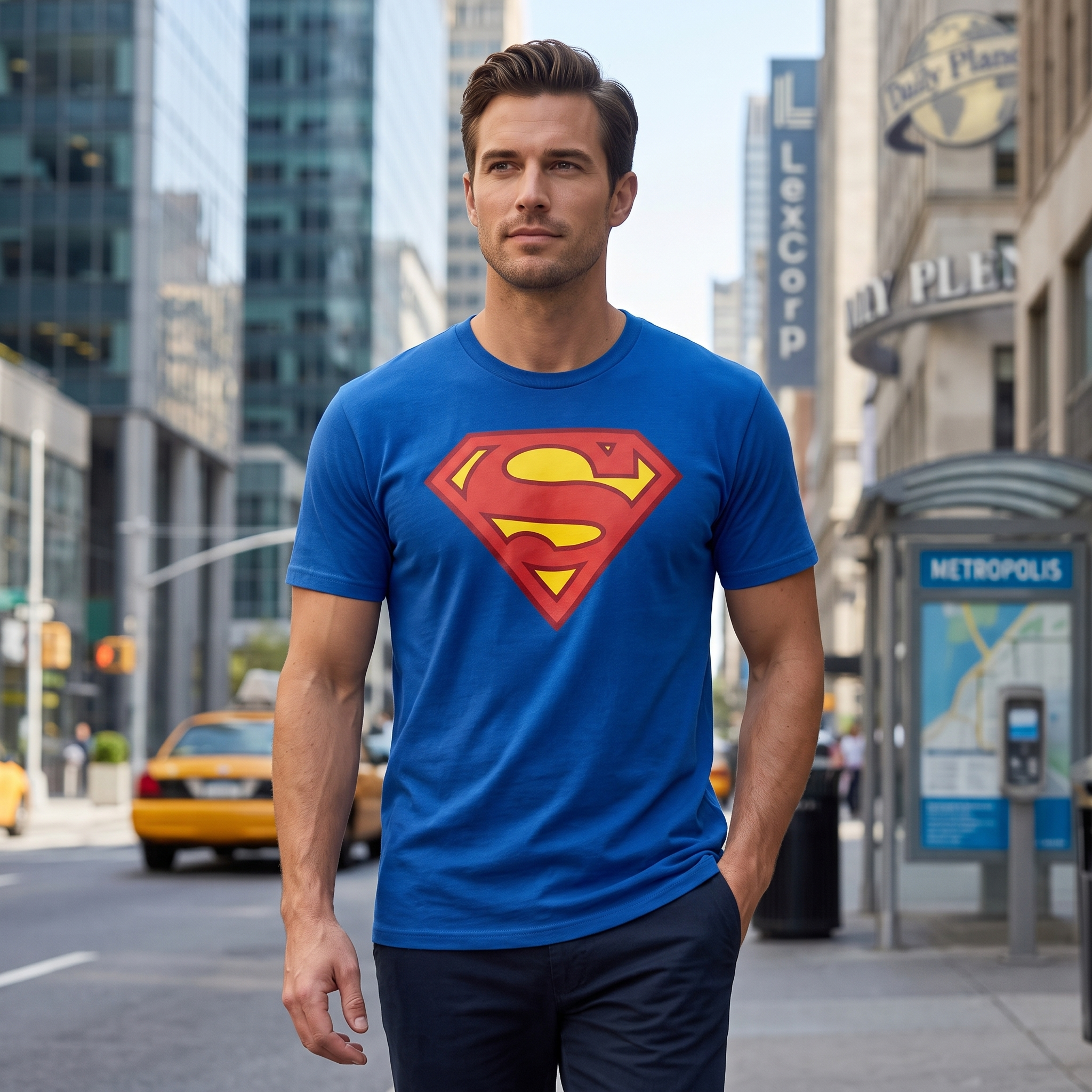 Superman Original Logo Halloween Cosplay Costume T-shirt