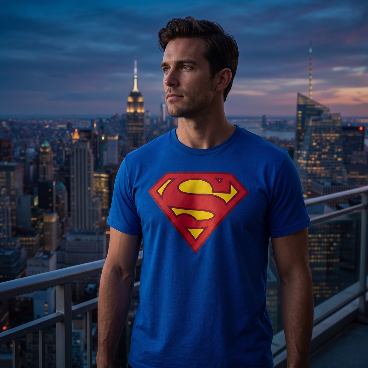 Superman Original Logo Halloween Cosplay Costume T-shirt