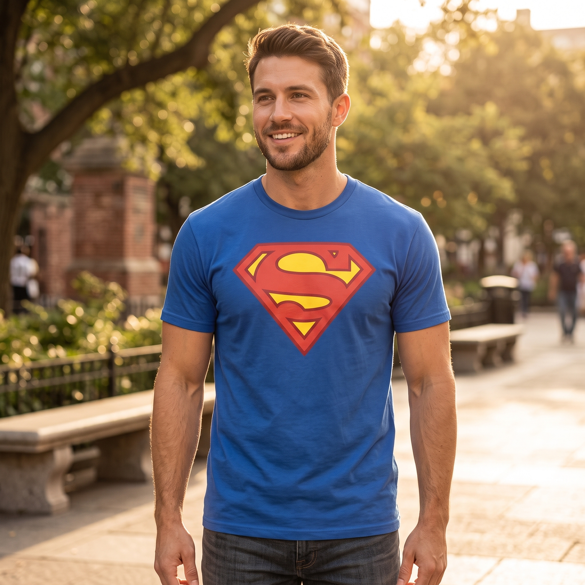 Superman Original Logo Halloween Cosplay Costume T-shirt