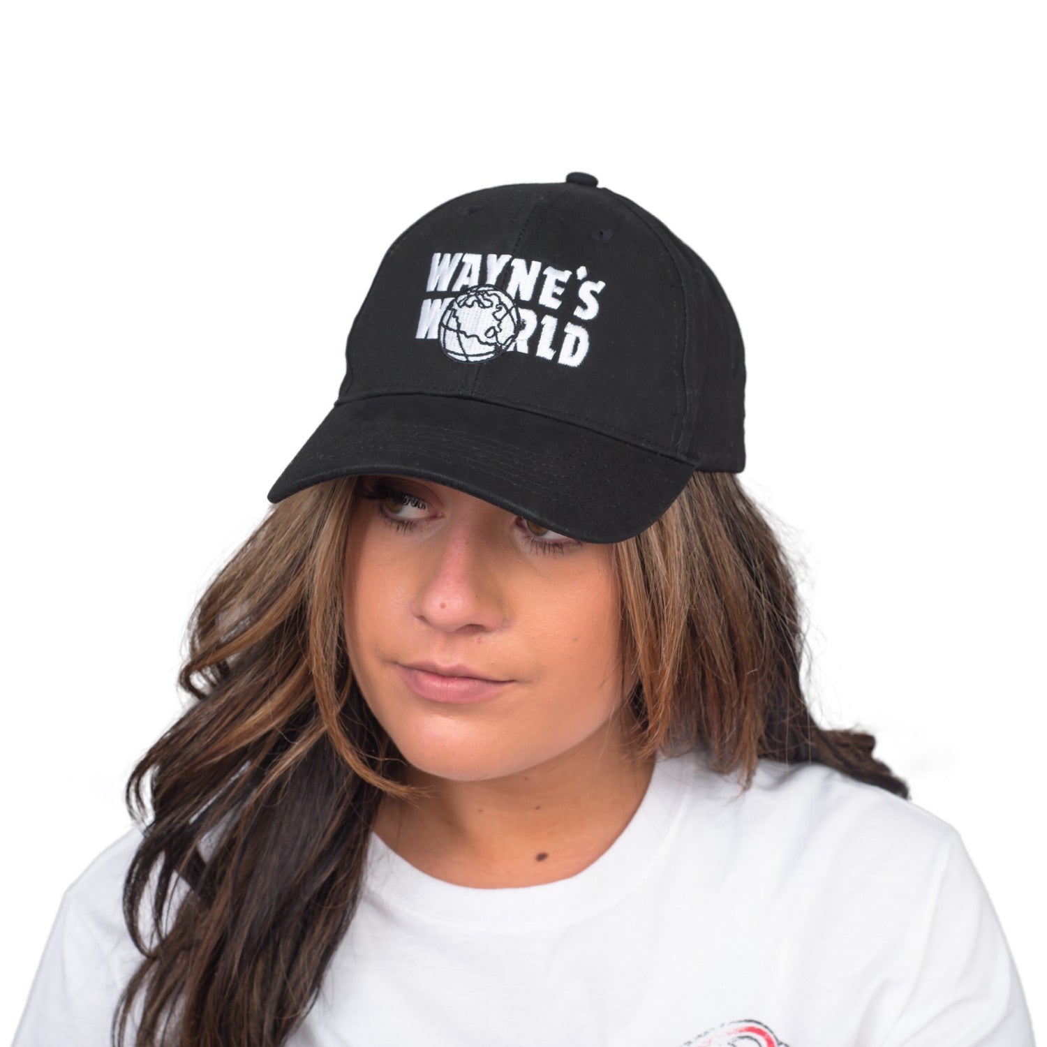 Adult Wayne's World T-shirt and Hat Costume Set