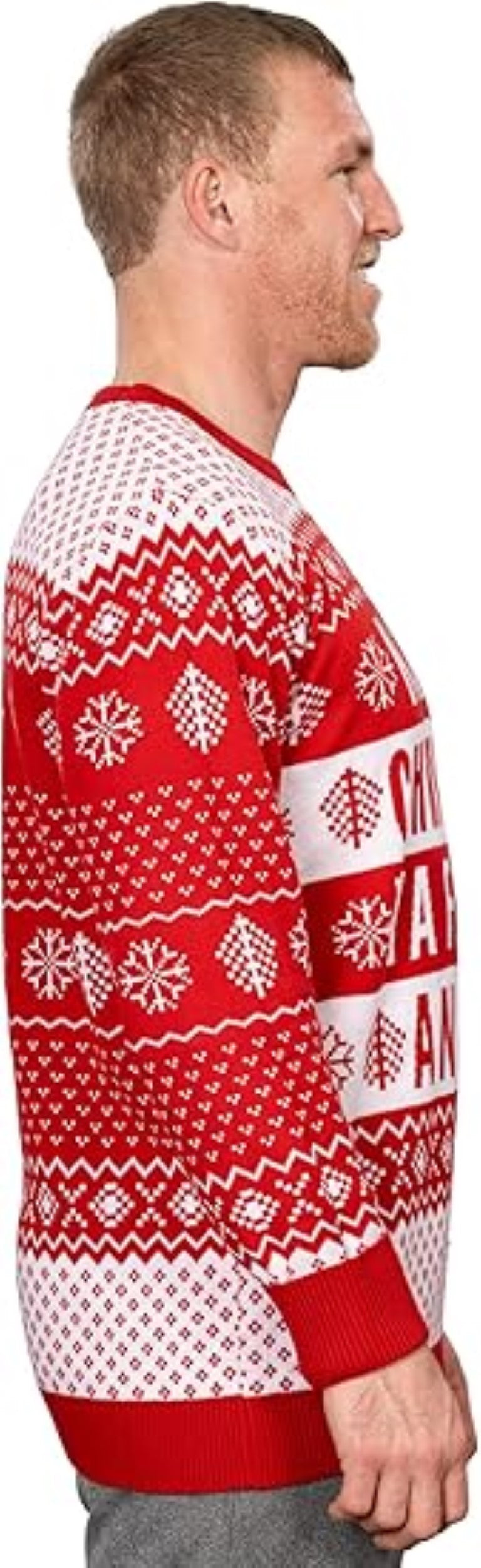 Ya Filthy Animal Quote Adult Unisex Ugly Christmas Sweater (Red)