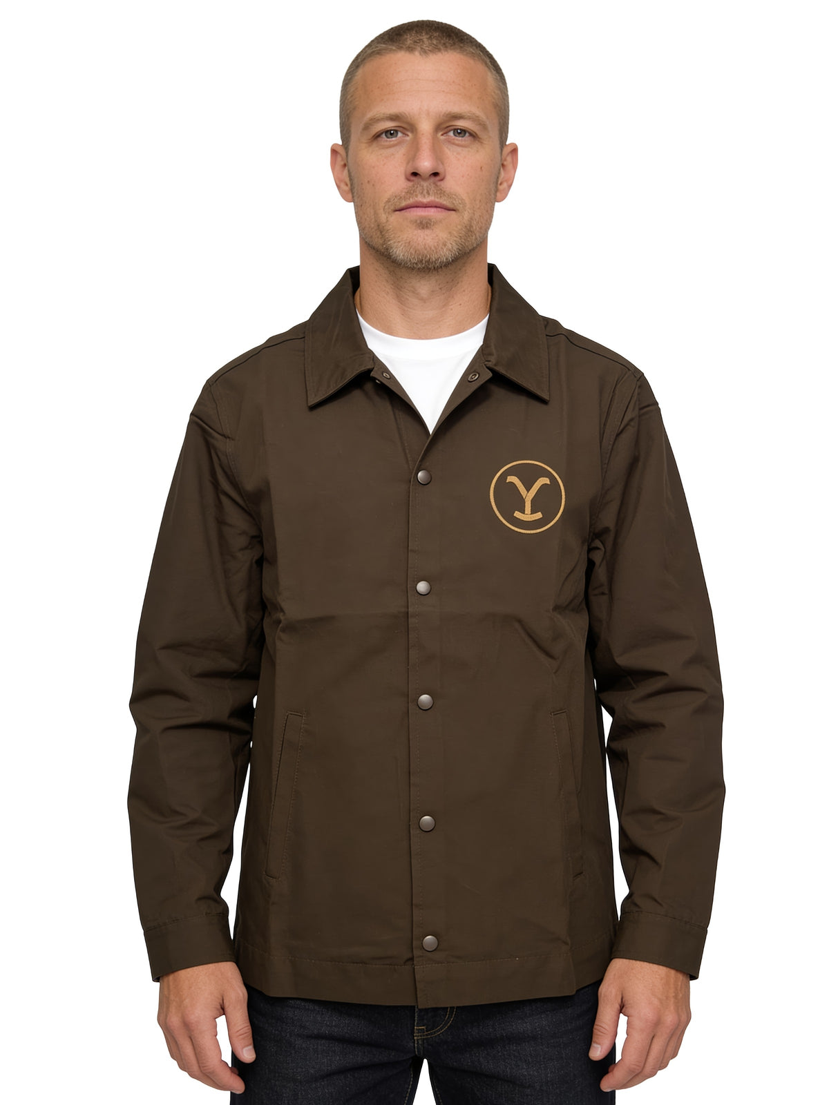 Yellowstone Dutton Ranch Men's Work Jacket Button Up Costume Cosplay Coat