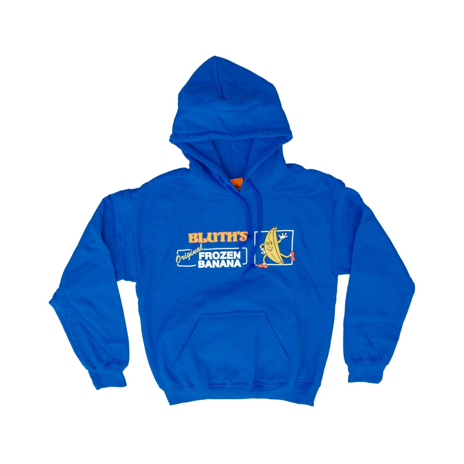 AD Bluth's Frozen Banana Adult Unisex Blue Hooded Sweatshirt - TVStoreOnline
