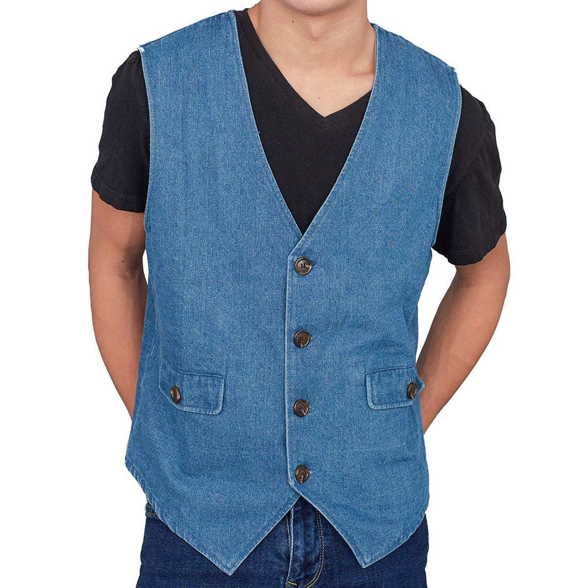 Adult Halloween Costume Uncle Rico Jeans Vest - TVStoreOnline