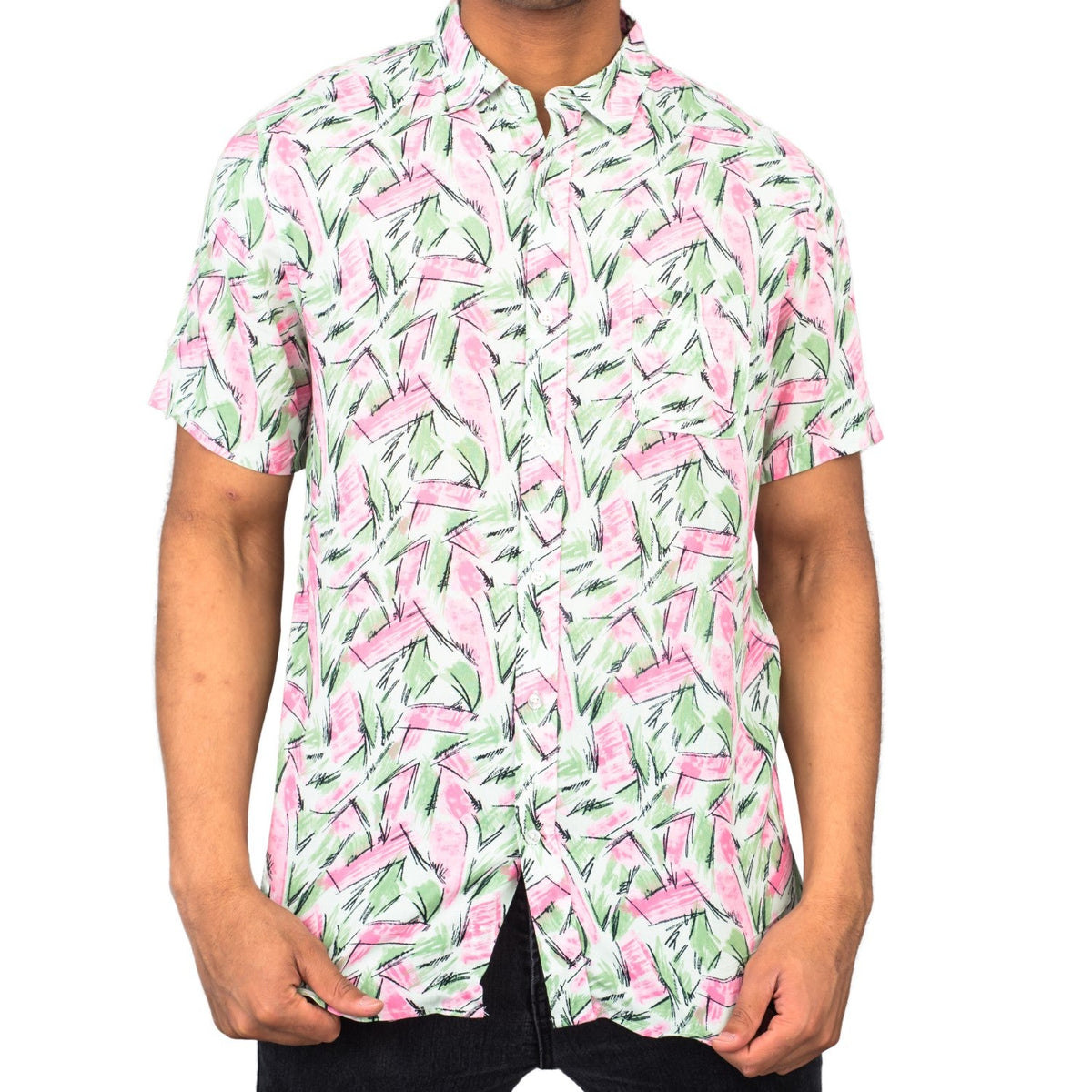 Adult Halloween Tropical Hopper Costume Cosplay Hawaiian Button Down Shirt - TVStoreOnline
