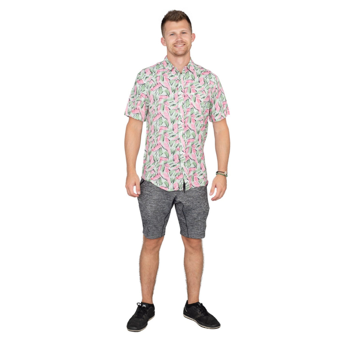 Adult Halloween Tropical Hopper Costume Cosplay Hawaiian Button Down Shirt - TVStoreOnline