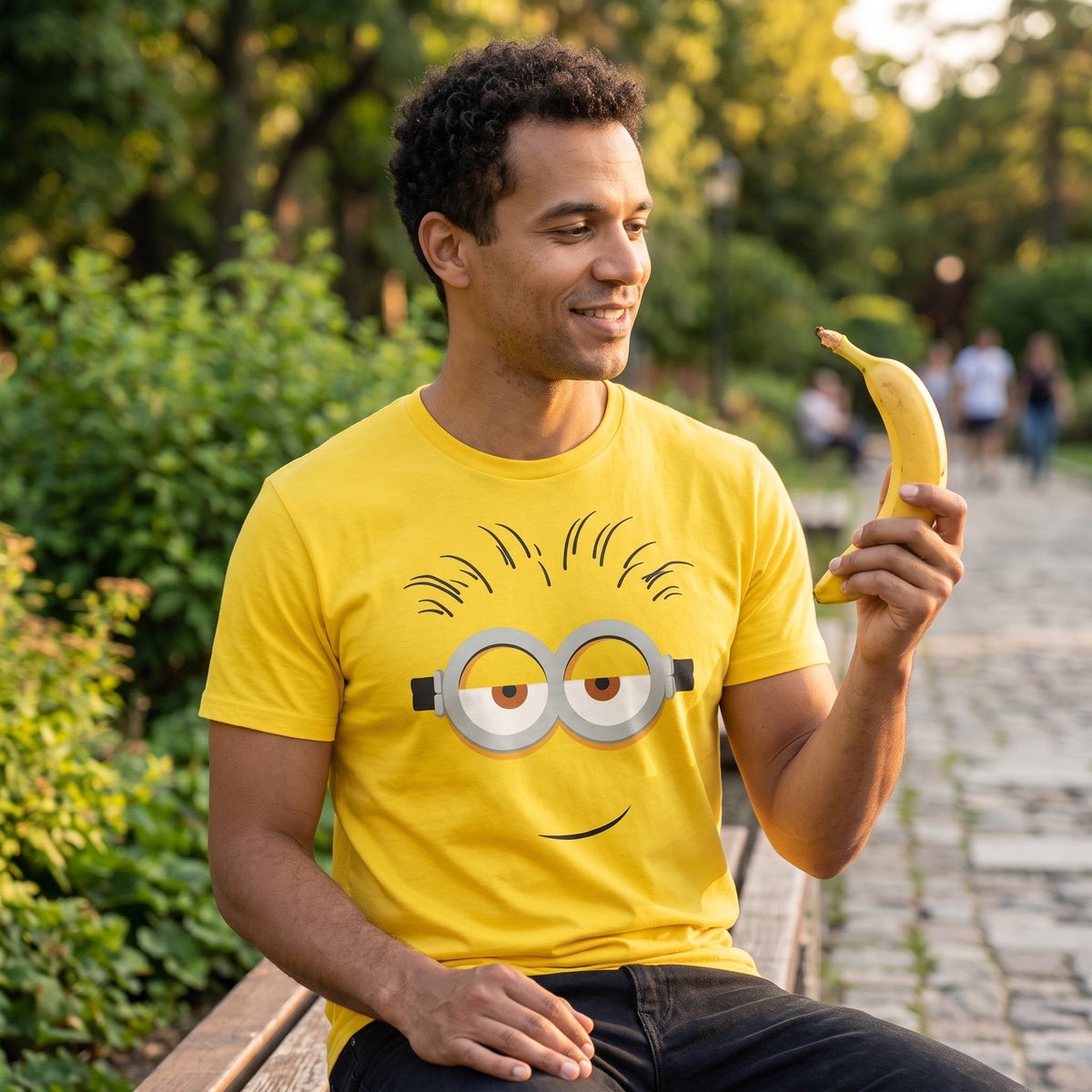Adult Minions Big Face Halloween Cosplay Costume T-Shirt - TVStoreOnline