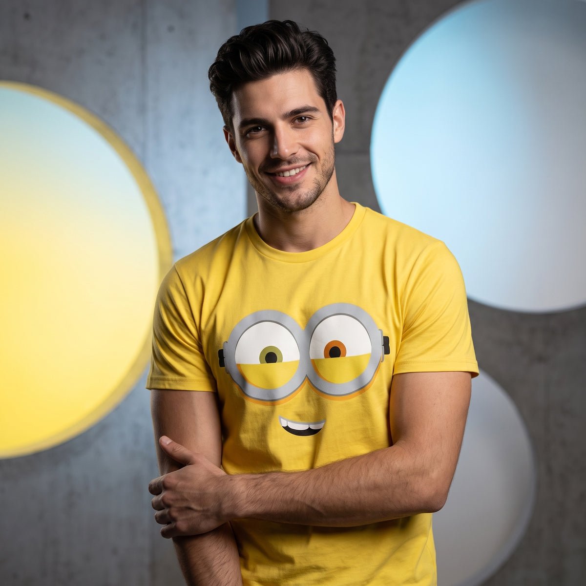 Adult Minions Big Face Halloween Cosplay Costume T-Shirt - TVStoreOnline