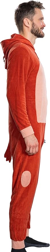 Adult Unisex Playful Colorful Dog Adult Halloween Costume Cosplay Zip Up Pajama Jumpsuit - TVStoreOnline