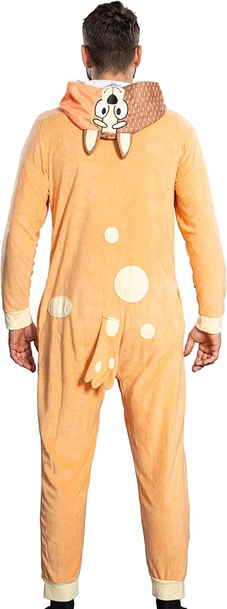 Adult Unisex Playful Colorful Dog Adult Halloween Costume Cosplay Zip Up Pajama Jumpsuit - TVStoreOnline