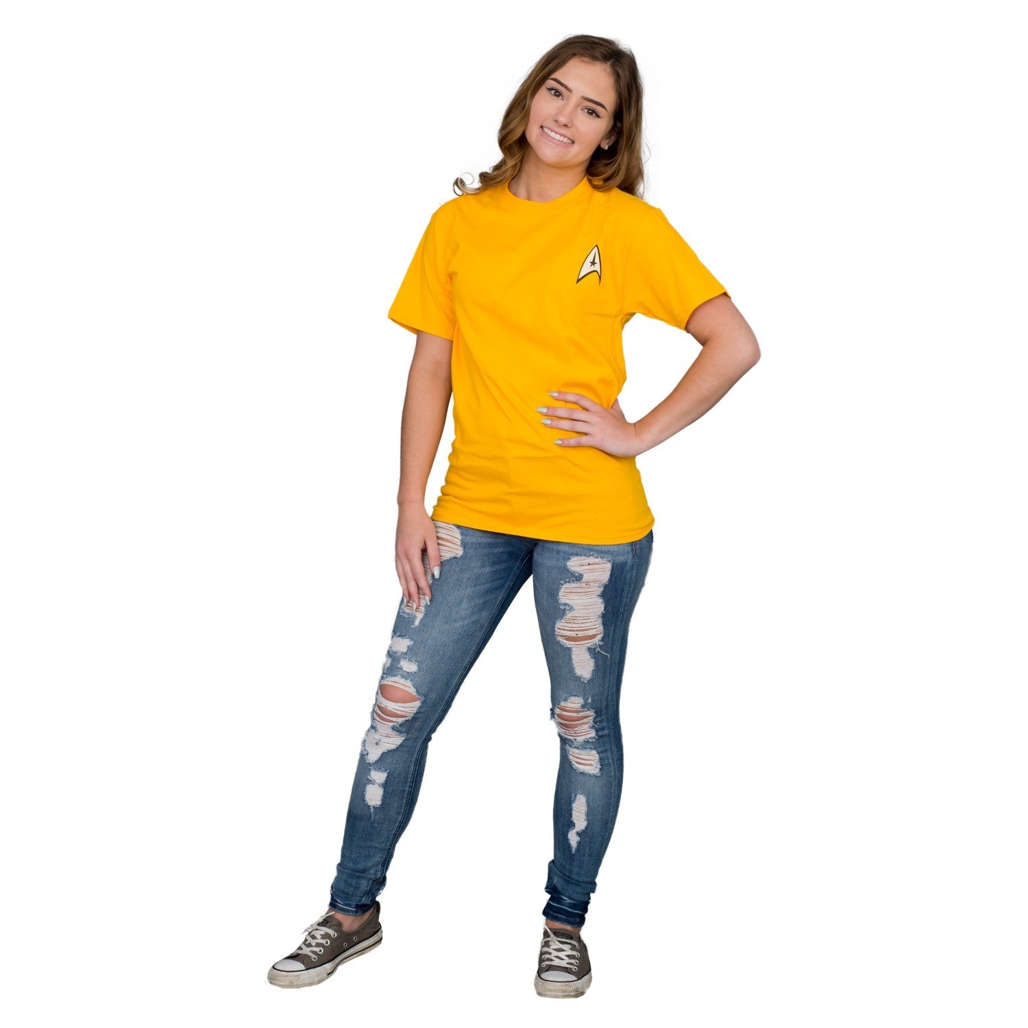 Adult Unisex Star Trek Command Uniform Image Halloween Cosplay T-shirt - TVStoreOnline