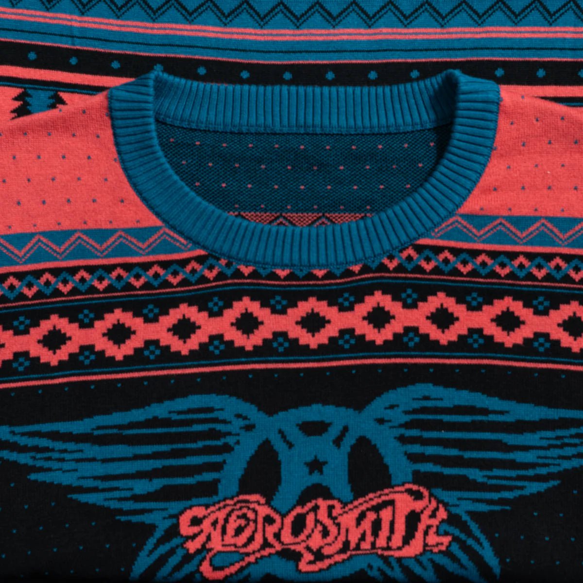 Aerosmith Wings Logo Adult Unisex Ugly Christmas Sweater - TVStoreOnline