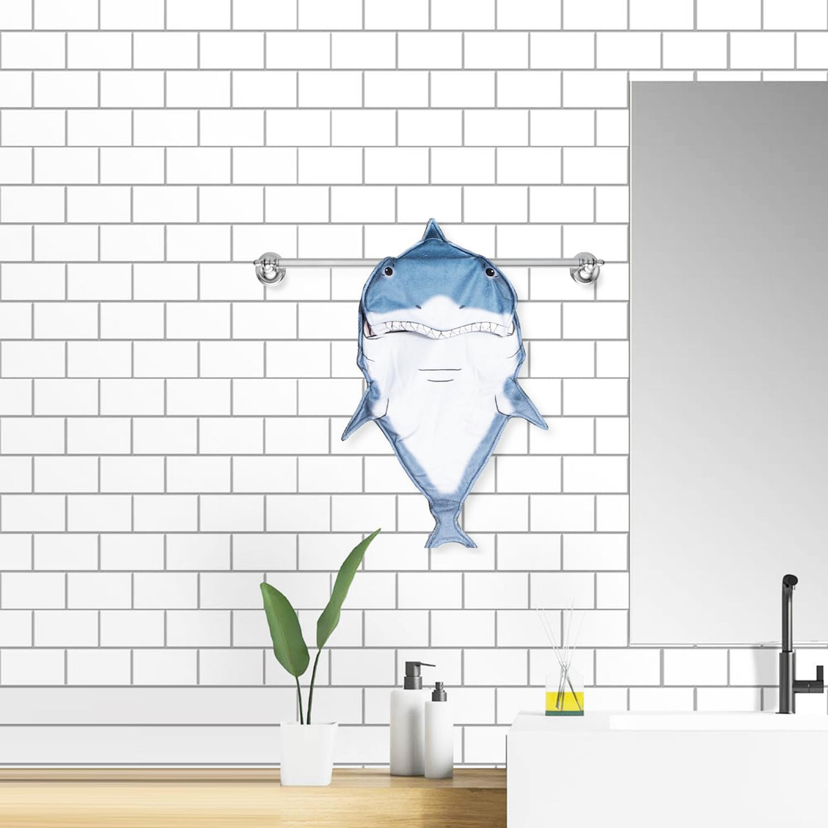 Animal Funny Themed Hanging Hand Towels for Bathroom & Kitchen – Soft Decorative Face Washcloths with 10 Cute Designs - TVStoreOnline