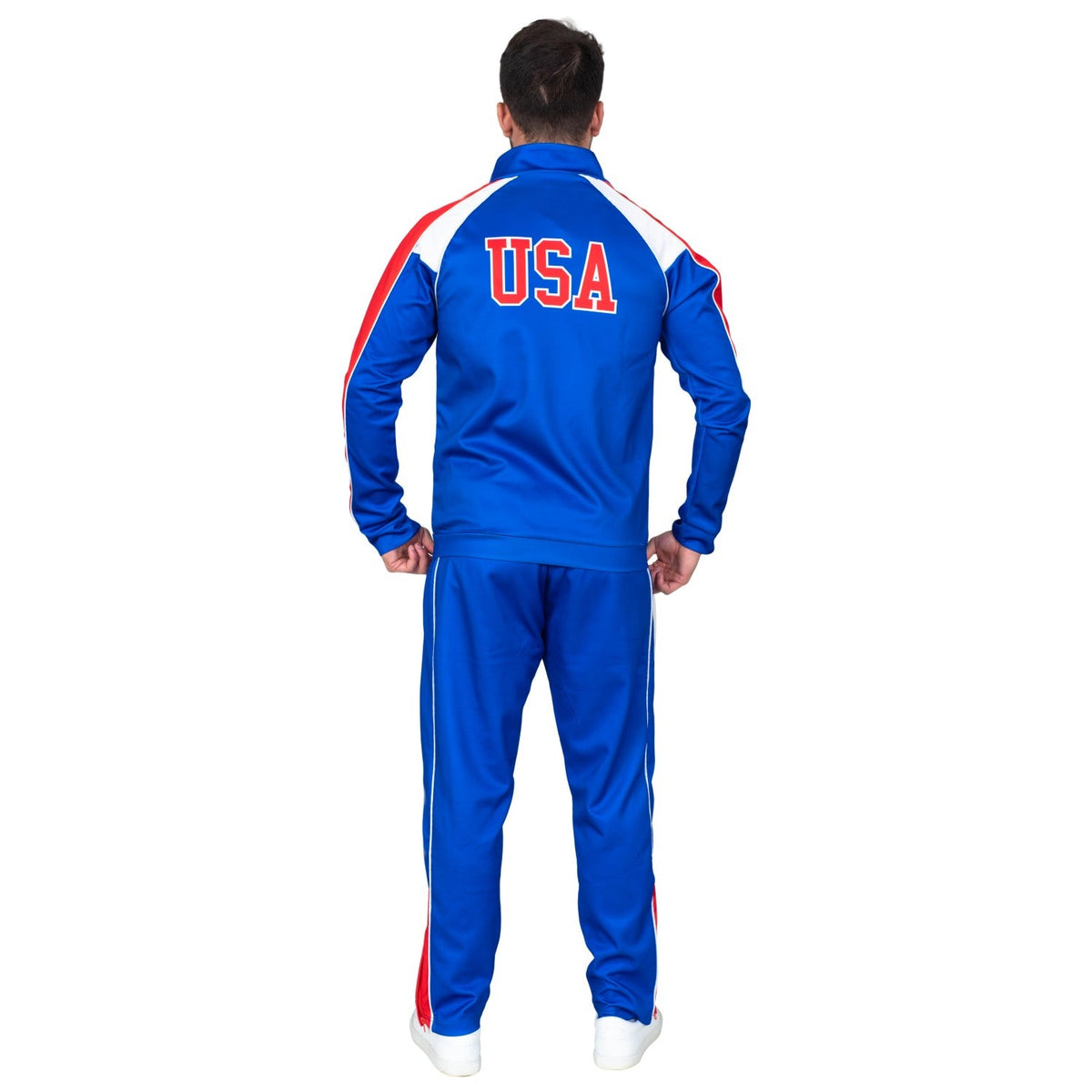 Beer Fest USA Blue and Red Tracksuit Jacket and Pants Halloween Costume Cosplay - TVStoreOnline