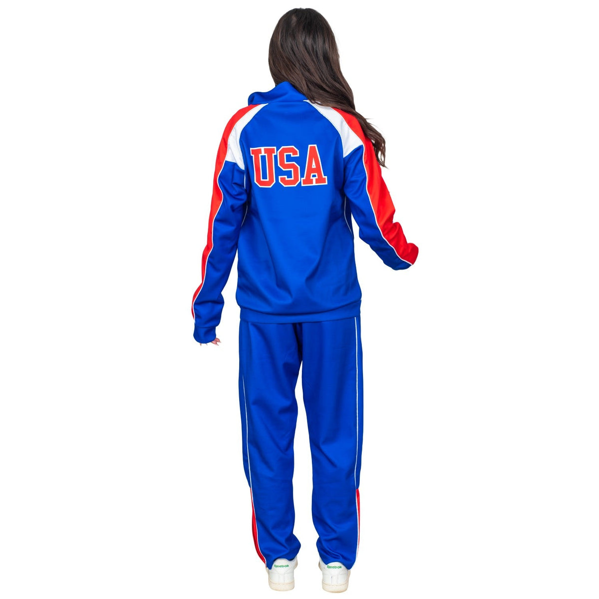 Beer Fest USA Blue and Red Tracksuit Jacket and Pants Halloween Costume Cosplay - TVStoreOnline