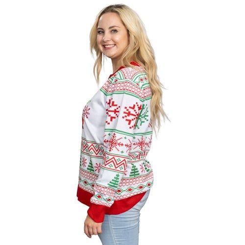 Best Friends Fair Isle Faces South Park Adult Unisex Ugly Christmas Sweater - TVStoreOnline
