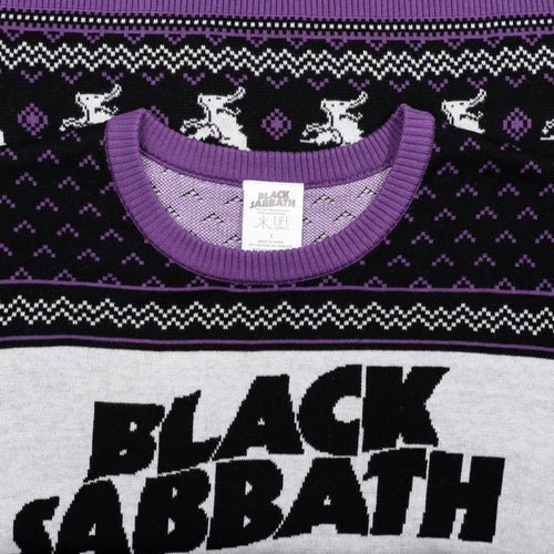 Black Sabbath Unisex Flying Demon Logo Ugly Christmas Sweater - TVStoreOnline