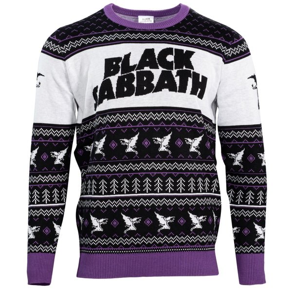Black Sabbath Unisex Flying Demon Logo Ugly Christmas Sweater - TVStoreOnline