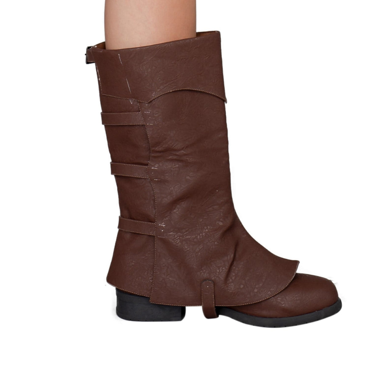 Brown Jedi Space Pirate Gotham Engineer Unisex Halloween Cosplay Costume Boots - TVStoreOnline