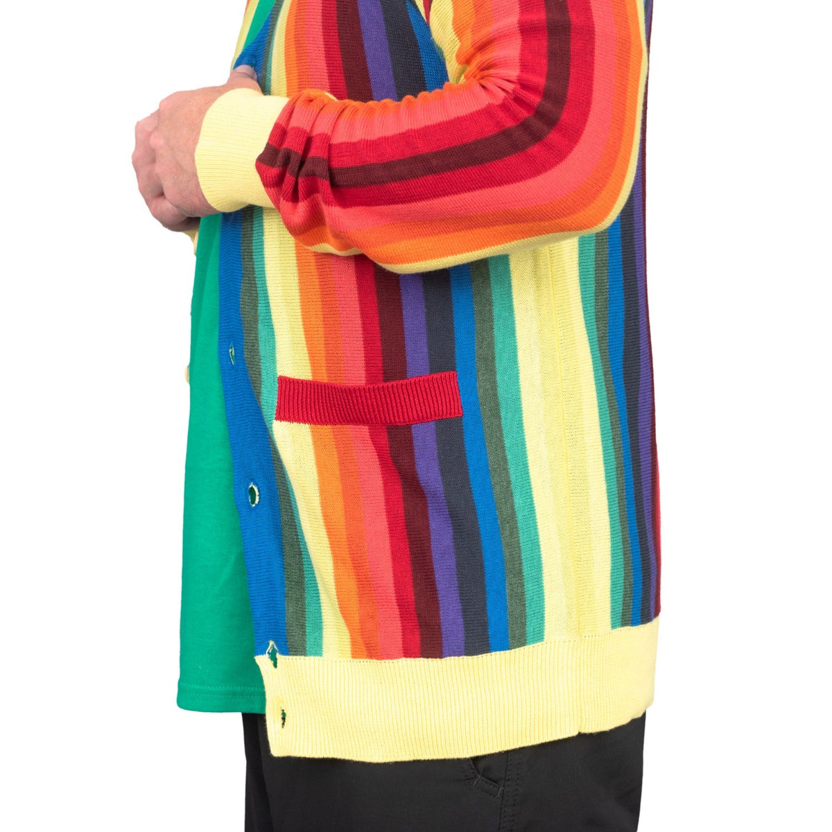 Caddyshack Caddy Rainbow Sweater Halloween Costume Cardigan - TVStoreOnline
