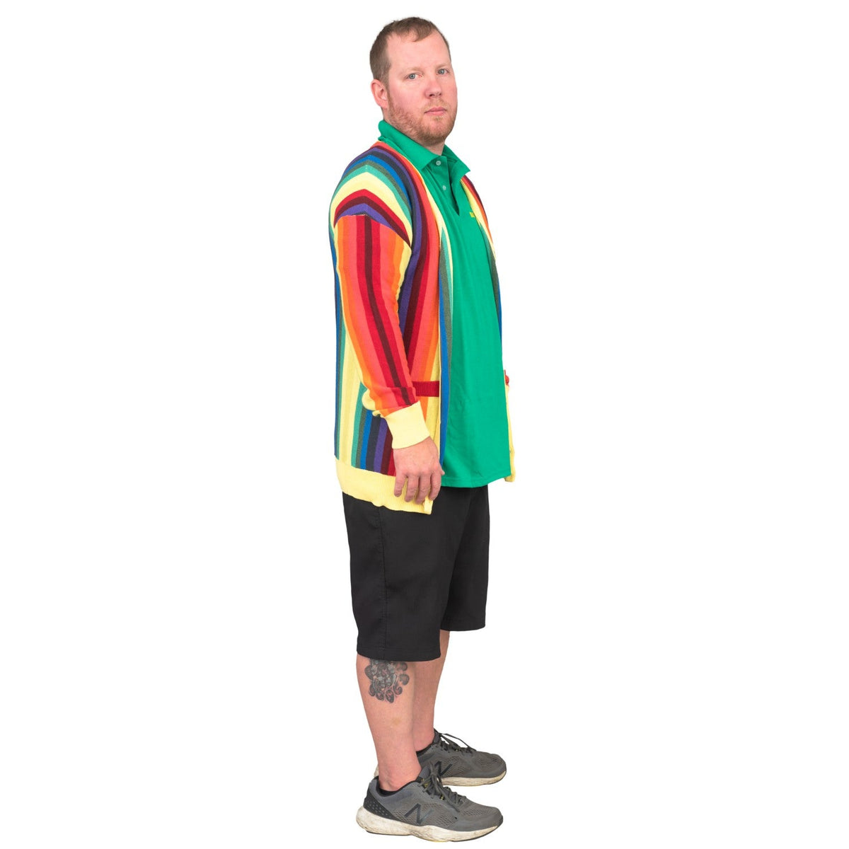 Caddyshack Caddy Rainbow Sweater Halloween Costume Cardigan - TVStoreOnline