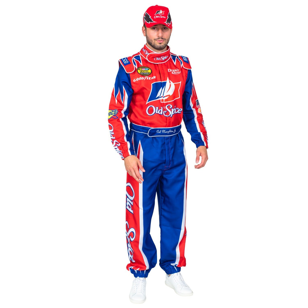 Cal Naughton Driver Deluxe Jumpsuit and Hat Halloween Costume Cosplay - TVStoreOnline
