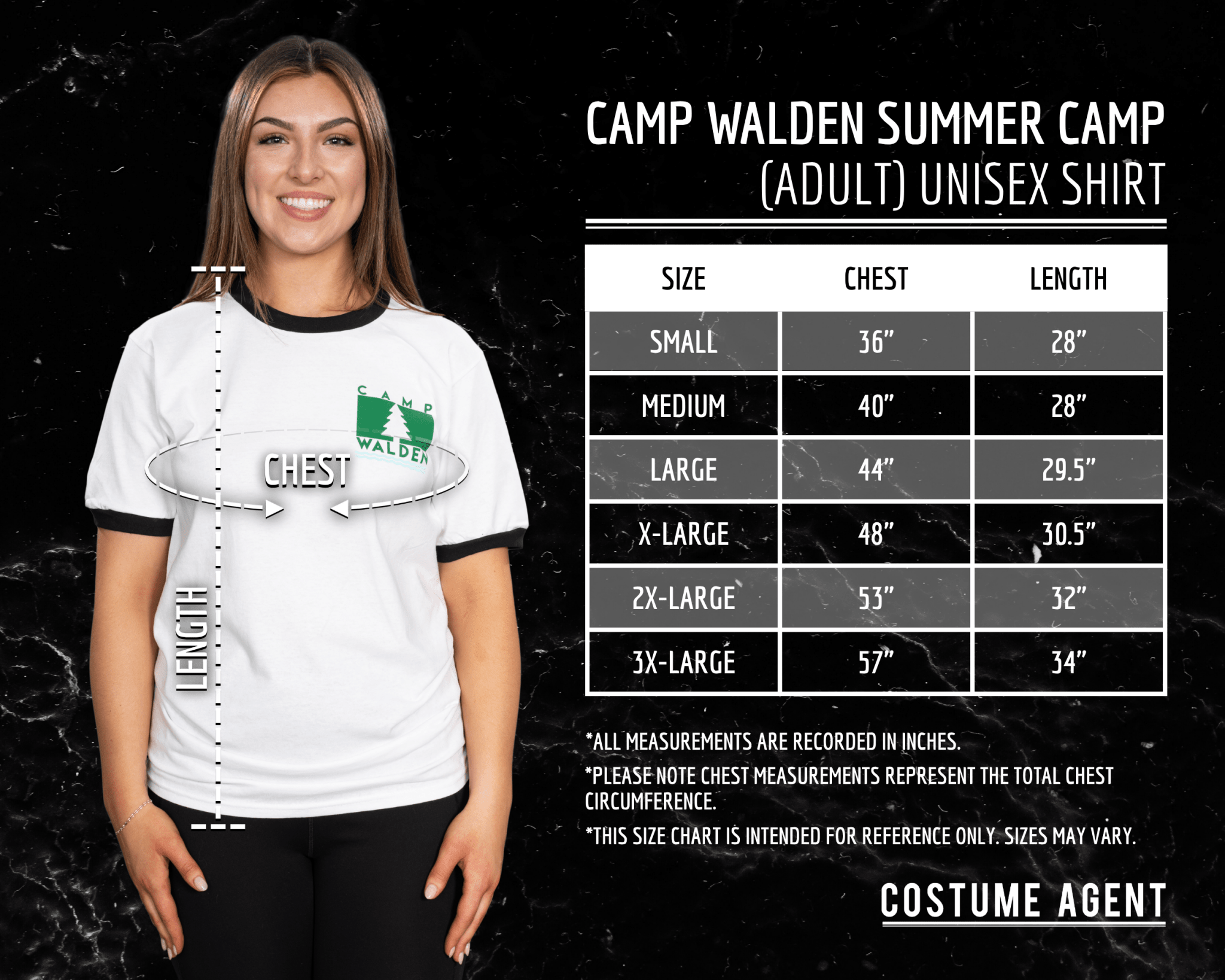 Camp Walden Unisex Adult T-Shirt Halloween Costume Cosplay - TVStoreOnline