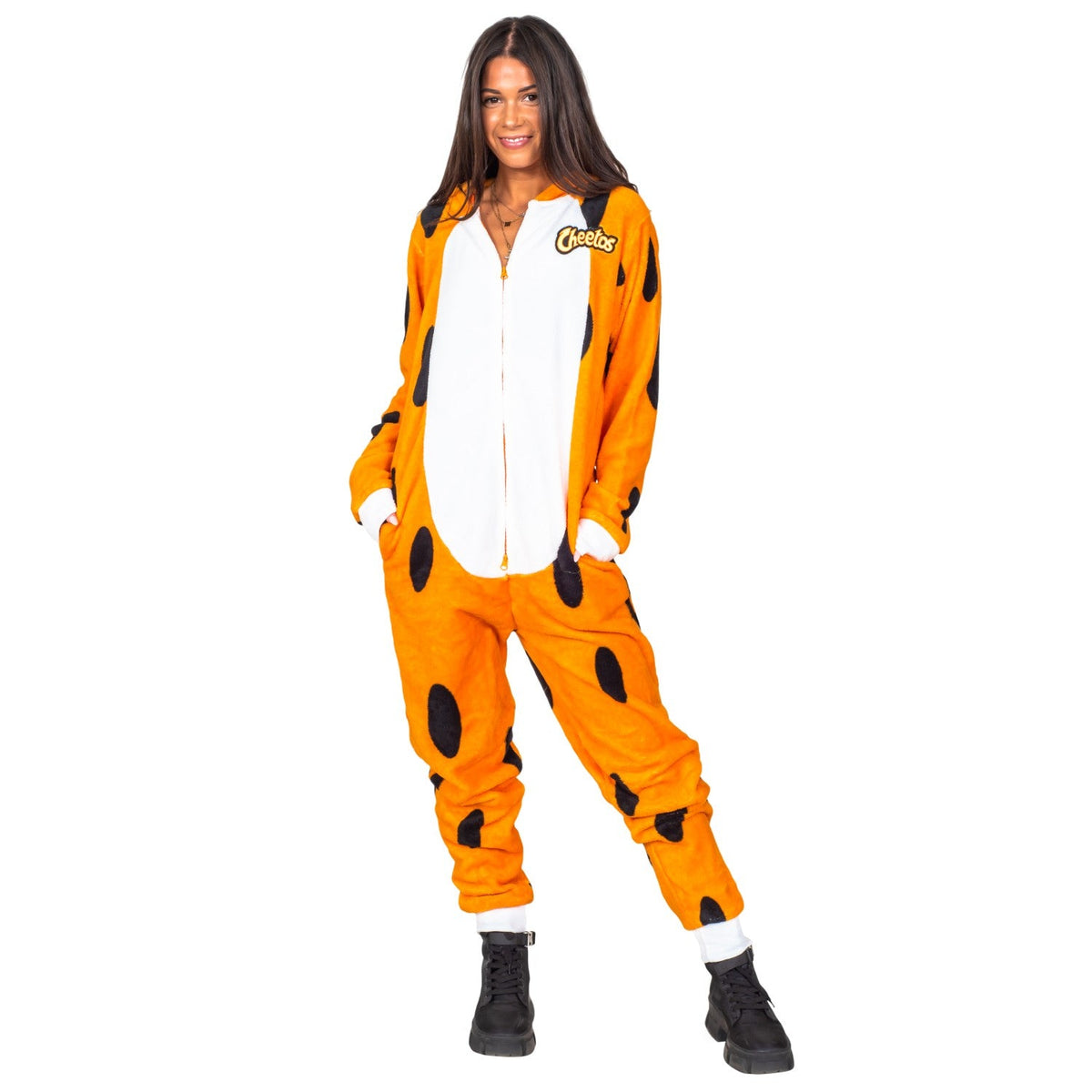 Chester Cheetos Adult Onesie Pajama Jumpsuit Halloween Cosplay Costume - TVStoreOnline