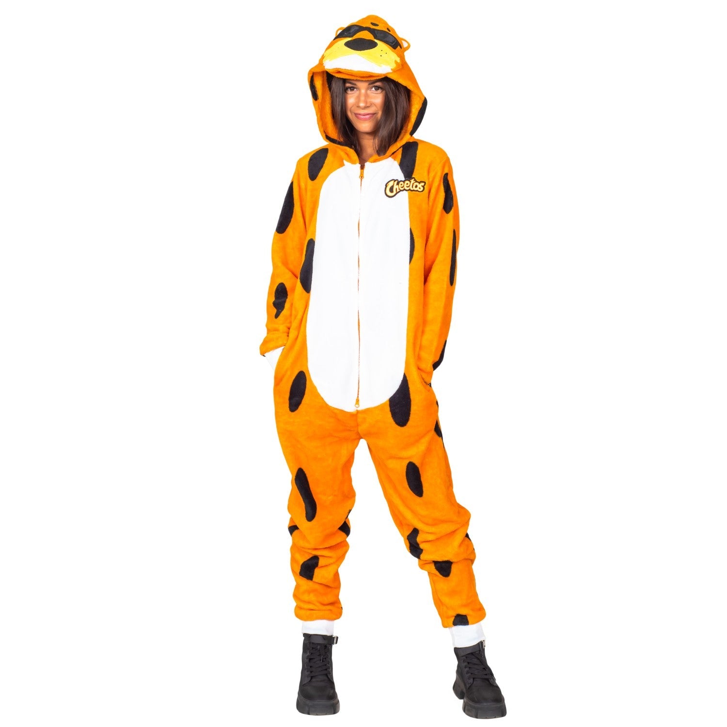 Chester Cheetos Adult Onesie Pajama Jumpsuit Halloween Cosplay Costume - TVStoreOnline