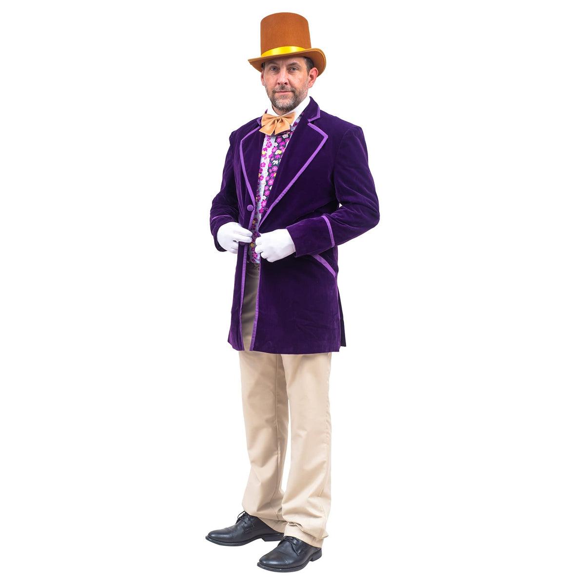 Chocolate Factory Owner Deluxe Complete Set Halloween Costume Cosplay - TVStoreOnline