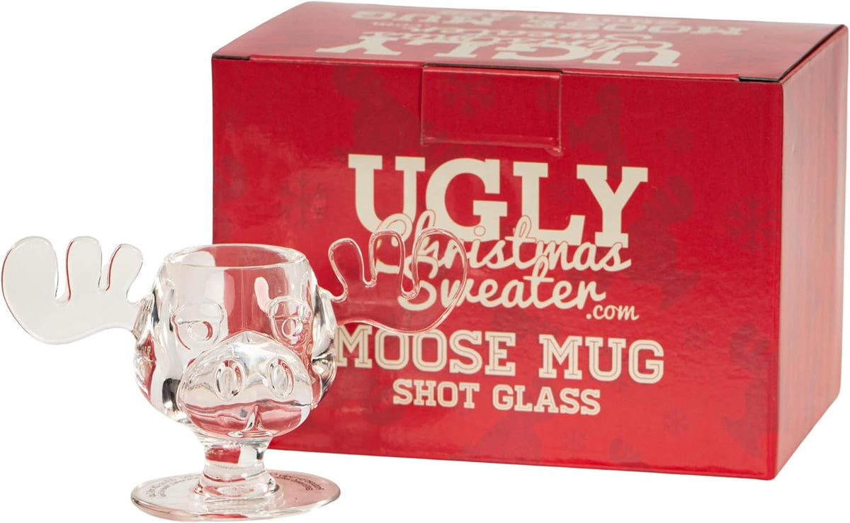 Christmas Vacation 1980s Movie Moose Mug Shot Glasses Gift Box Set - TVStoreOnline